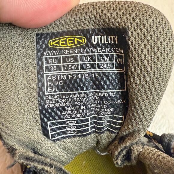 KEEN Utility Lansing Mid Waterproof Steel Toe Work Hiking Boots Women's 7.5 7.5W - Picture 9 of 9